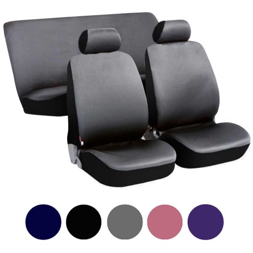BLU SCURO COPRISEDILI AUTO UTILITARIA MEDIO STANDARD FODERE BICOLORE NERO