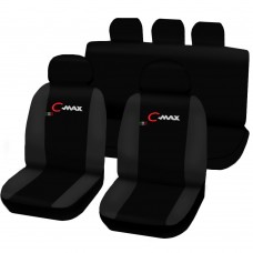 Coprisedili Compatibili con C-Max bicolore nero - grigio scuro Coprisedili Compatibili con C-Max bicolore nero - grigio scuro