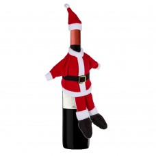 Rivestimento per bottiglie costume Babbo Natale Santa Claus