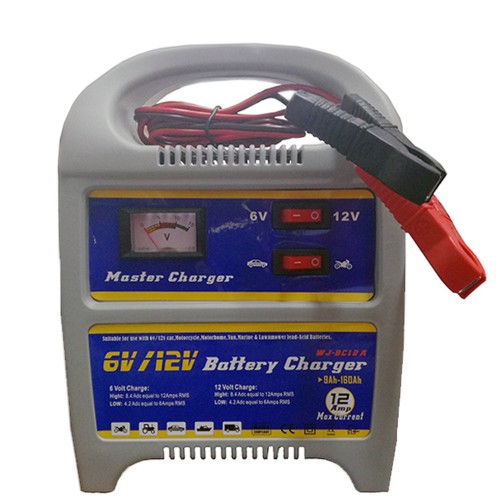 Carica Batteria per Auto e Moto con Voltaggio Regolabile da 6V o 12V