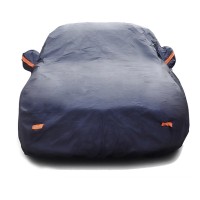 Telo copriauto felpato adattabile - tg XL 530x180x117cm 250 grammi a metro quadrato con 6 strappi riflettenti