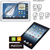 2 Pellicole Protettrice PET per Ipad 2/3/4 o Samsung Galaxy 10.1 GT-N8000 