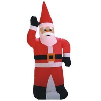 Babbo natale gonfiabile addobbi natale con motore per il gonfiaggio 120cm mod. 1208