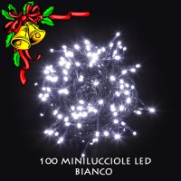 100 minilucciole led bianco