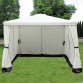 Gazebo 3x3m con telo scorrevole