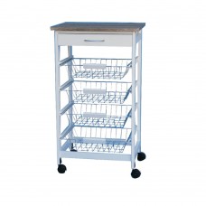 Carrello cucina Harmony bianco Pratiko - 341