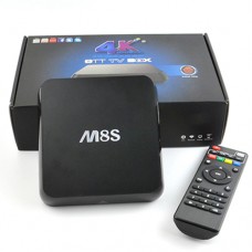 Tv box smart tv 4k m8s kodi hdmi fullhd 1080p H.265 WIFI dlna