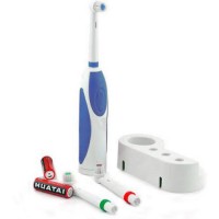 Spazzolino elettrico pulizia denti con testina rotante e due testine di ricambio rs-g-07