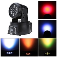 Proiettore Faro 7 led 84W rotante programmabile per feste discoteca WCH