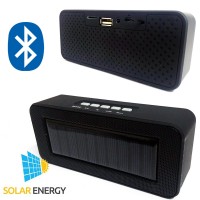 Cassa speaker connessione bluetooth con batteria ricaricabile ad energia solare