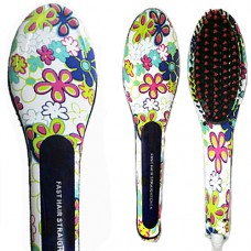 Spazzola elettrica lisciante professionale fantasia floreale Spazzola elettrica lisciante professionale fantasia floreale