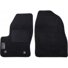 Tappetini auto in moquette con logo compatibile con Connect - 2 clip di fissaggio Tappetini auto in moquette con logo compatibile con Connect - 2 clip di fissaggio