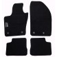 Tappetini auto in moquette con logo compatibili 500x - 4 clip di fissaggio