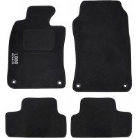  Tappetini auto in moquette compatibili con Cooper - 4 clip di fissaggio