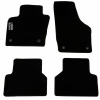 Tappetini auto in moquette compatibili con Q3 con 4 clip di fissaggio