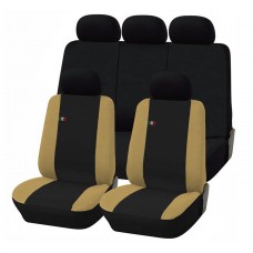 Coprisedili auto universali nero - beige