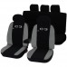 Coprisedili compatibili con C3 bicolore nero - grigio chiaro