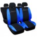 Coprisedili Classe A 140 bicolore nero - blu royal