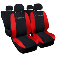 Coprisedili Classe A 160 bicolore nero - Rosso