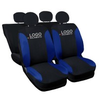 COPRISEDILI COMPATIBILI CON 500 HYBRID FODERE NERO - BLU ROYAL