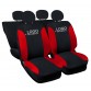 COPRISEDILI COMPATIBILI CON 500 HYBRID FODERE NERO - ROSSO