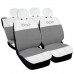 Coprisedili compatibili con 500 nuova bicolore bianco - grigio chiaro Coprisedili compatibili con 500 nuova bicolore bianco - grigio chiaro