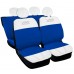 COPRISEDILI COMPATIBILI CON 500 HYBRID FODERE BICOLORE BIANCO - BLU ROYAL COPRISEDILI COMPATIBILI CON 500 HYBRID FODERE BICOLORE BIANCO - BLU ROYAL
