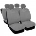 Coprisedili compatibili con 500 nuova con logo - grigio chiaro Coprisedili compatibili con 500 nuova con logo - grigio chiaro