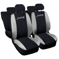 Coprisedili compatibili con Juke bicolore nero - grigio chiaro