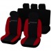 Coprisedili compatibili con Modus bicolore nero - rosso