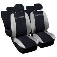 Coprisedili compatibili con Sportage bicolore nero - grigio chiaro