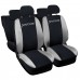 Coprisedili compatibili con Sportage bicolore nero - grigio chiaro Coprisedili compatibili con Sportage bicolore nero - grigio chiaro