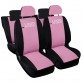 Coprisedili Auto Compatibili Panda Hybrid  Versione Intero Rosa Nero