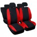 Coprisedili Fiat Panda easy bicolore nero - Rosso