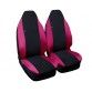 Coprisedili compatibile Smart fortwo - W450 (1998-07)- bicolore nero fucsia linea donna