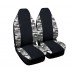 Coprisedili compatibile Smart fortwo -  W453 (dal 2014) - bicolore nero mimetico chiaro