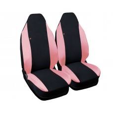 Coprisedili compatibile per Smart fortwo -  W451 (2007-2015) - bicolore nero rosa linea donna