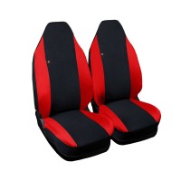 Coprisedili compatibile Smart fortwo -  W453 (dal 2014)- bicolore nero rosso