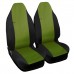 Coprisedili in ecopelle compatibile Smart fortwo - Terza Serie W453 (dal 2014) - bicolore verde chiaro - nero Coprisedili in ecopelle compatibile Smart fortwo - Terza Serie W453 (dal 2014) - bicolore verde chiaro - nero