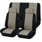 Coprisedili Auto Universali Modello Trapuntato beige/nero