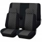 Coprisedili Auto Universali Modello Trapuntato Grigio scuro/nero