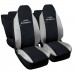 Coprisedili compatibili con 108 bicolore nero grigio chiaro Coprisedili compatibili con 108 bicolore nero grigio chiaro