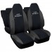 Coprisedili compatibili con 108 bicolore nero grigio scuro Coprisedili compatibili con 108 bicolore nero grigio scuro