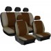 Coprisedili compatibili con Panda in ecopelle marrone - beige Coprisedili compatibili con Panda in ecopelle marrone - beige