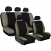 Coprisedili compatibili con Panda in ecopelle nero - beige Coprisedili compatibili con Panda in ecopelle nero - beige
