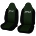 Coprisedili in ecopelle Smart fortwo - Terza Serie W453 (dal 2014) - bicolore verde scuro - nero Coprisedili in ecopelle Smart fortwo - Terza Serie W453 (dal 2014) - bicolore verde scuro - nero