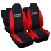 Coprisedili compatibili con Twingo III serie bicolore nero - rosso Coprisedili compatibili con Twingo III serie bicolore nero - rosso