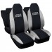 Coprisedili compatibili con Twingo III serie bicolore nero - grigio chiaro Coprisedili compatibili con Twingo III serie bicolore nero - grigio chiaro