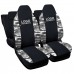Coprisedili compatibili con Twingo III serie bicolore nero - mimetico chiaro Coprisedili compatibili con Twingo III serie bicolore nero - mimetico chiaro