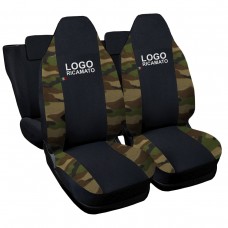 Coprisedili compatibili con Twingo III serie bicolore nero - mimetico classico Coprisedili compatibili con Twingo III serie bicolore nero - mimetico classico